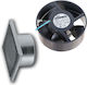 Mmotors 101-2049K Ventilator Șemineu Perete 18W cu Diametru F100mm Argintiu