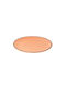 Estia Terra Plate Desert made of Porcelain Salmon with Diameter 27cm