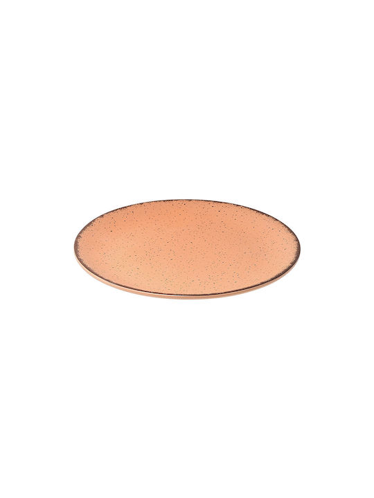 Estia Terra Plate Desert made of Porcelain Salmon with Diameter 21cm