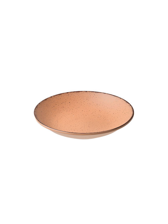 Estia Terra Πιάτο Βαθύ από Πορσελάνη Salmon με Διάμετρο 23cm