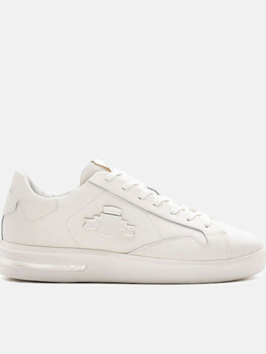 Shield Lace Up Herren Sneakers Weiß