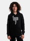 Kinder-Sweatshirt mit Kapuze und Taschen Schwarz NBA Brooklyn Nets