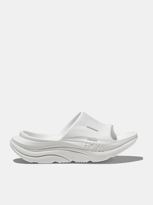 HOKA Glide Ora Recovery Slides Λευκά