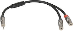 Metro PY-040 3.5mm Мъжки в 3.5mm 2x Женски Metro PY-040 3.5mm Мъжки в 3.5mm 2x Женски