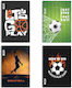 Next Spiral Notebook Ruled B5 70 Sheets 2 Subjects 1pcs (Μiscellaneous Designs/Colors)