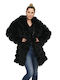 Leatherland Peggy Women's Long Fur Black