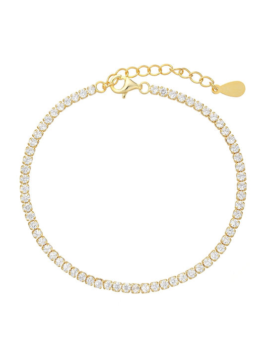 Season Time Bracelet Riviera made of Silver Gold Plated