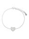 Season Time Damentrauring mit Herz-Design aus Silber 20cm