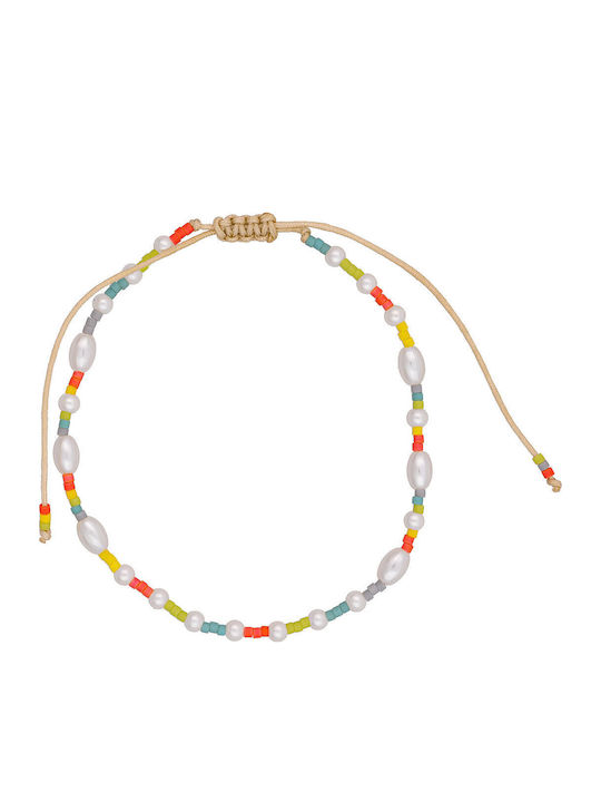 Excite-Fashion Women's Bracelet Anklet Macrame made of Cord