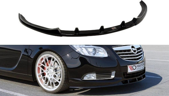 Maxton Design Spoiler Αυτοκινήτου Μπροστά Μαύρο Γυαλιστερό Συμβατό με Opel Insignia OPC Line Nurburg