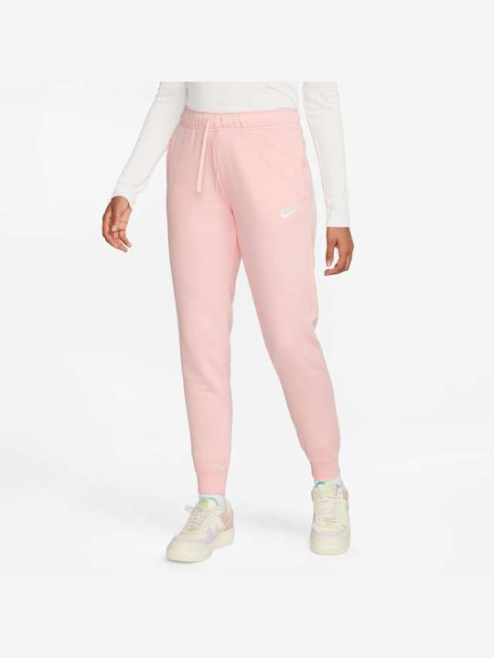 Nike Παντελόνι Γυναικείας Φόρμας με Λάστιχο Ροζ...