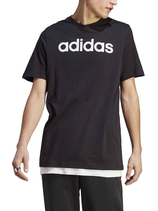 Adidas Sport Inspired Essentials Αθλητικό Ανδρικό T-shirt Μαύρο με Στάμπα