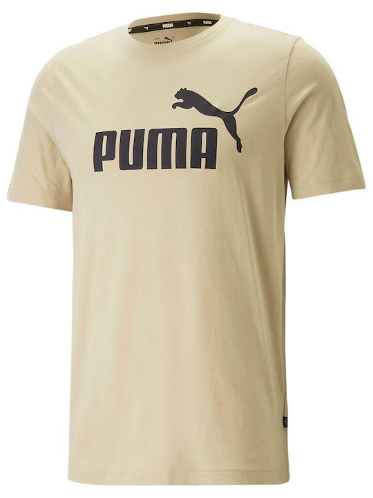 Puma Essentials T-shirt Bărbătesc cu Mânecă Scurtă Bej