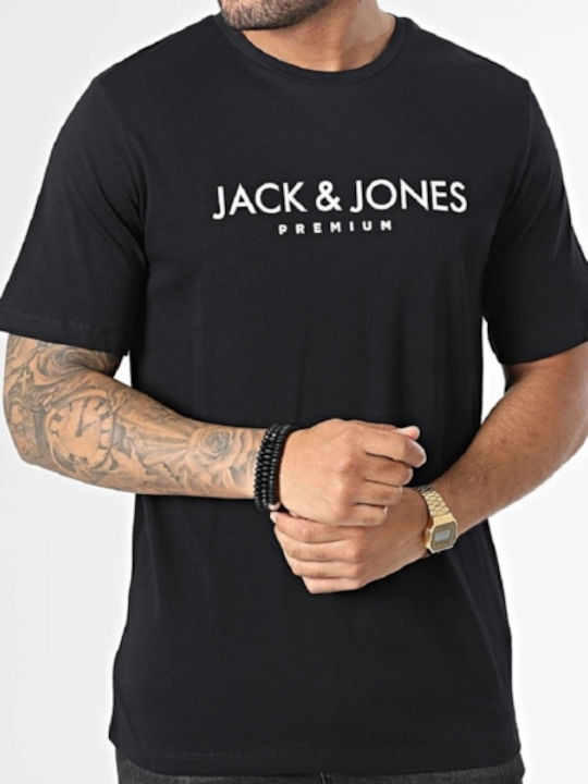 Jack & Jones Herren T-Shirt Kurzarm Schwarz