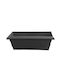 Miltoplast Anthea Νο Planter Box Plastic Charcoal 40x19x14cm.