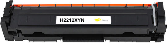 CTF Συμβατό Toner για Laser Εκτυπωτή HP 207X W2212X 2450 Σελίδων Κίτρινο Χωρίς Chip