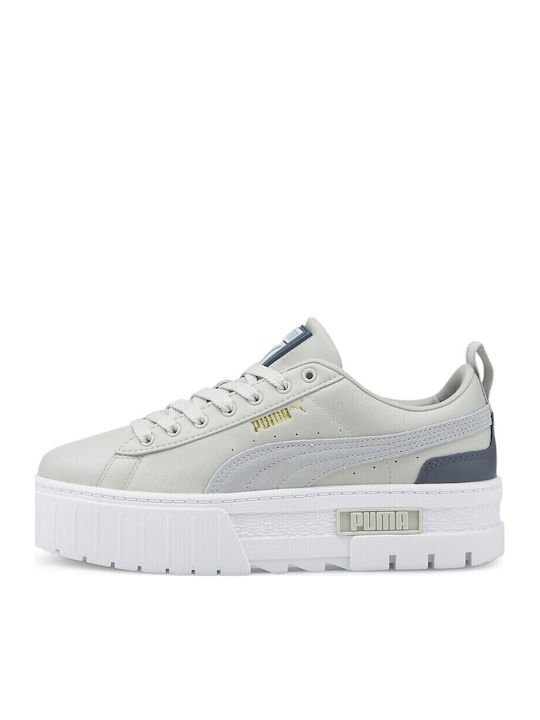 PUMA Mayze Γυναικεία Flatforms Sneakers Γκρι 38...