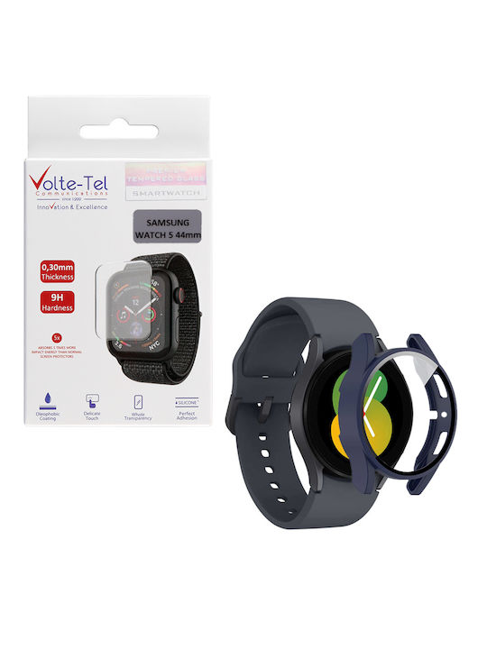 Volte-Tel Full Face Tempered Glass για το Galaxy Watch 5 44mm 1τμχ 8325762 Blue