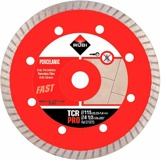 Rubi Δίσκος Κοπής Δομικών Υλικών 115mm