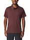 Columbia Utilizer Herren Kurzarmshirt Polo Burgundisch