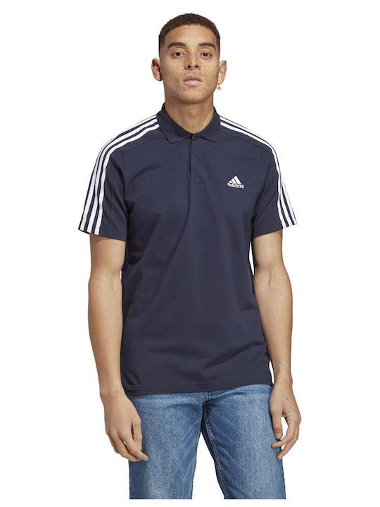 Adidas Bluza Bărbătească cu Mânecă Scurtă Polo Albastră