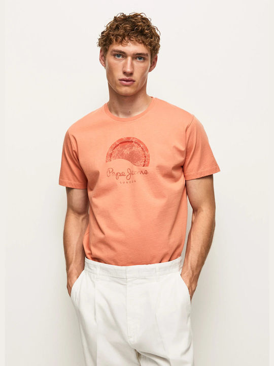 Pepe Jeans Richmond Men's Short Sleeve T-shirt Orange