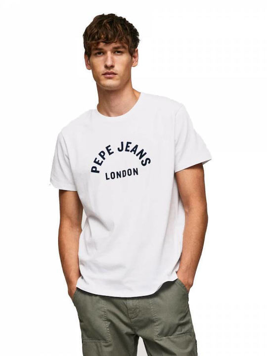 Pepe Jeans Raferty Men's Short Sleeve T-shirt White
