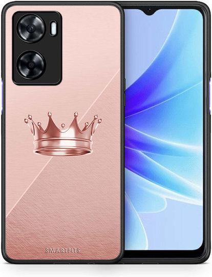 Smartfits Minimal Crown Backcover aus Gehärtetem Glas Rosa (OnePlus Nord N20 SE)