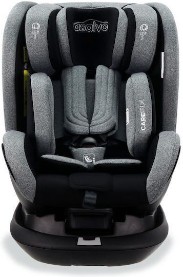 Asalvo Καθισματάκι Αυτοκινήτου Care Fix i-Size 0-36 kg με Isofix Grey
