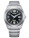 Citizen Ανδρικό Ρολόι Eco - Drive με Ασημί Μεταλλικό Μπρασελέ