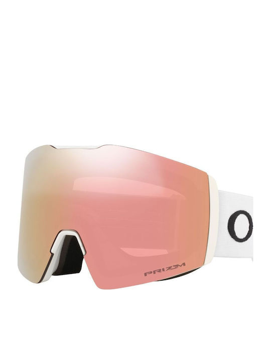Oakley Fall Line L Ски & Сноуборд Маска Детска Бял с Леща в Цвят Розов