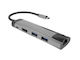 Natec Multiport Fowler Go USB-C Stație de andocare cu HDMI Ethernet Negru