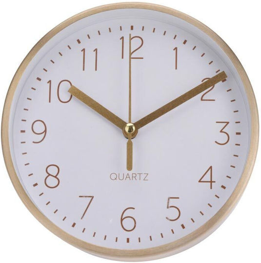 837362180 Wanduhr Metallisch Weiß Ø15cm