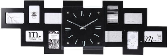 Wanduhren Hölzernes Schwarze 80x26cm