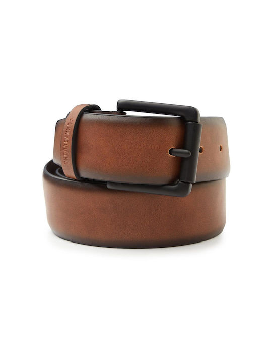 Funky Buddha Men's Artificial Leather Belt Tobacco