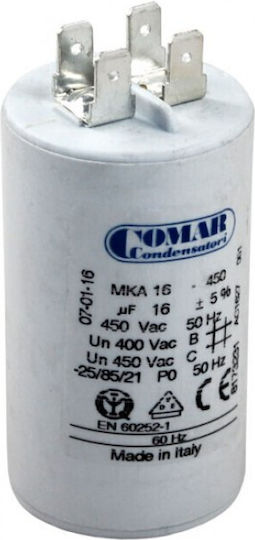 Comar Faston Kondensator Dauerhaft 80μF 450V 5Stück 03.006.0067