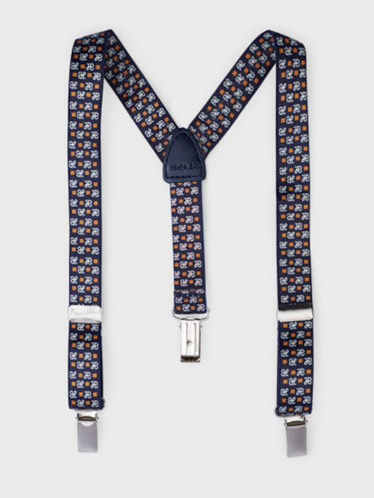Abel & Lula Kids Suspenders with 3 Clips Navy Blue