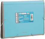 Foldermate Folder with Rubber Band for Paper A4 Light Blue