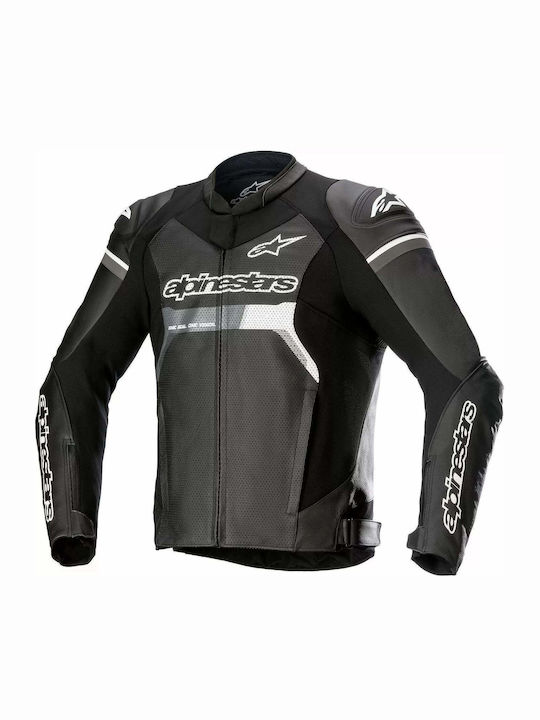 Alpinestars GP Force Airflow Bărbătesc Geacă de motocicletă De piele 4 Sezoane Negru