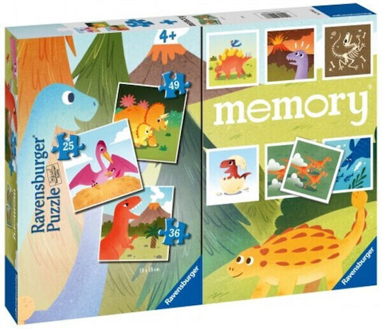 Board Game Memory Dinosaurs 4+ Years Old (EN) Ravensburger