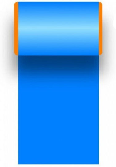 Lampa Auto-Klebebänder 500 x 12cm in Blau Farbe 2Stück