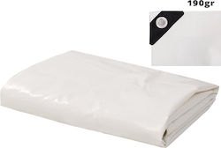 GTC Αδιάβροχος Μουσαμάς 190gr/m² 8x5μ. Βαρέως Τύπου Λευκός