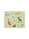 A Little Lovely Company Plastic Placemat Forest Friends Green 43x34cm