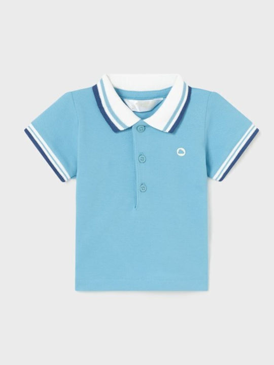 Mayoral Παιδικό Polo Κοντομάνικο Τιρκουάζ