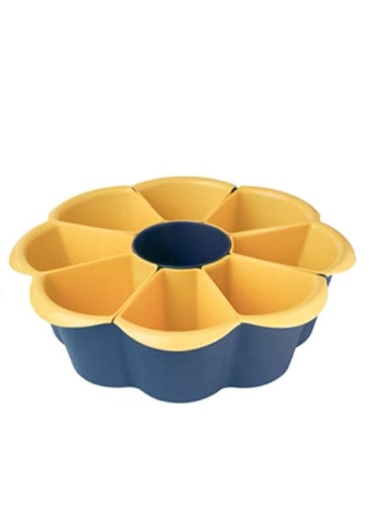 Spring Πλαστική Ορντεβιέρα 8 Θέσεων Μπλε Ø34xY12cm