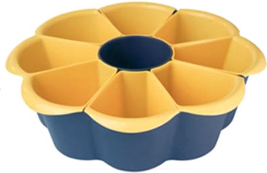 Spring Πλαστική Ορντεβιέρα 8 Θέσεων Μπλε Ø34xY12cm