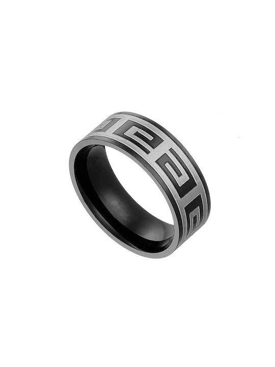 Oxzen Men's Steel Spinner Ring