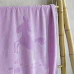 Nima Fairytale Kids Beach Towel Lilac 140x70cm