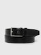 Ermanl Men's Belt Leather Black