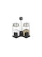 Luigi Ferrero FR-7902R Salt and Pepper Set Glass with Stand 2pcs 1005163